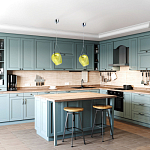 Подвесной светильник со стеклянном плафоном в форме бокала Kaleido варинант исполнения - 33 | Loft Concept в Уфе