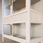 Витрина Primo со стеклянными фасадами и 2 ящиками Светлый дуб варинант исполнения - 5 | Loft Concept в Уфе