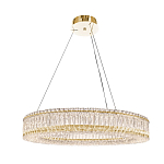 Люстра подвесная круглая из прозрачного хрусталя с золотым корпусом Selfsufficient варинант исполнения - 6 | Loft Concept в Уфе