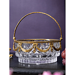 Корзиночка из прозрачного стекла с бронзовой ручкой Eden Garden варинант исполнения - 4 | Loft Concept в Уфе