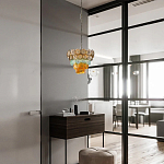 Люстра конусовидная с каскадом из разноцветных круглых подвесов Key Lustar варинант исполнения - 4 | Loft Concept в Уфе