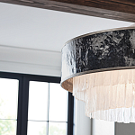 Люстра круглая с подвесками из текстурированного стекла молочного цвета Hinkley варинант исполнения - 7 | Loft Concept в Уфе