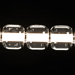 Люстра линейная с 6-ю прозрачными стеклянными плафонами округлой формы HANDLE GRAPE варинант исполнения - 5 | Loft Concept в Уфе