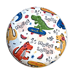 Пуф детский круглый с принтом Dinosaurs CHILDHOOD варинант исполнения - 3 | Loft Concept в Уфе