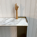 Консоль прямоугольная с основанием чёрного и золотого цвета Wrap варинант исполнения - 3 | Loft Concept в Уфе