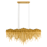 Люстра подвесная с металлическими дугами и длинными цепочками 115 см Atlantis Chain варинант исполнения - 4 | Loft Concept в Уфе