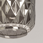 Люстра с тремя плафонами из серого граненого стекла Smoked Prism варинант исполнения - 7 | Loft Concept в Уфе