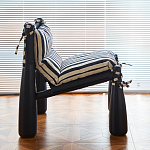 Кресло черно-белое со съемными подушками Celebrity варинант исполнения - 6 | Loft Concept в Уфе