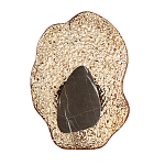 Бра с волнообразным стеклянным плафоном и вставкой из мрамора Liquid Stone варинант исполнения - 6 | Loft Concept в Уфе