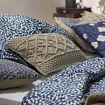 Постельное белье темно-синего цвета с рисунком Blossom Essence Sophie варинант исполнения - 6 | Loft Concept в Уфе