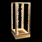 Настольная лампа прямоугольная с декоративными элементами в виде кристаллов Smooth Shine варинант исполнения - 1 | Loft Concept в Уфе