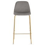 Барный стул на золотистых ножках VENDRAMIN Grey варинант исполнения - 2 | Loft Concept в Уфе