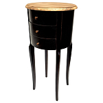 Комод маленький круглый c 3-мя ящиками и состаренным эффектом Vintage варинант исполнения - 1 | Loft Concept в Уфе