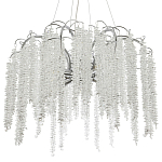 Люстра с хрустальными подвесками Bunch of Crystal Berries Silver Chandelier 8 варинант исполнения - 1 | Loft Concept в Уфе