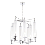 Люстра с 8-ю прозрачными цилиндрическими плафонами Jeanette варинант исполнения - 5 | Loft Concept в Уфе