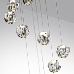 Люстра каскадня с 12-ю прозрачными шарообразными плафонами Bubbles Bocci варинант исполнения - 6 | Loft Concept в Уфе