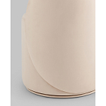 Пуф Loreen со спинкой вращающийся велюр молочный варинант исполнения - 3 | Loft Concept в Уфе