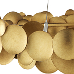 Люстра круглая из многослойных золотых дисков Metal Disc Chandelier варинант исполнения - 3 | Loft Concept в Уфе