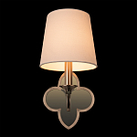 Бра с белым текстильным абажуром и фигурным основанием с зеркальной вставкой Vitorino варинант исполнения - 25 | Loft Concept в Уфе