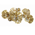 Панно настенное Blank Sheet Golden Flower варинант исполнения - 1 | Loft Concept в Уфе