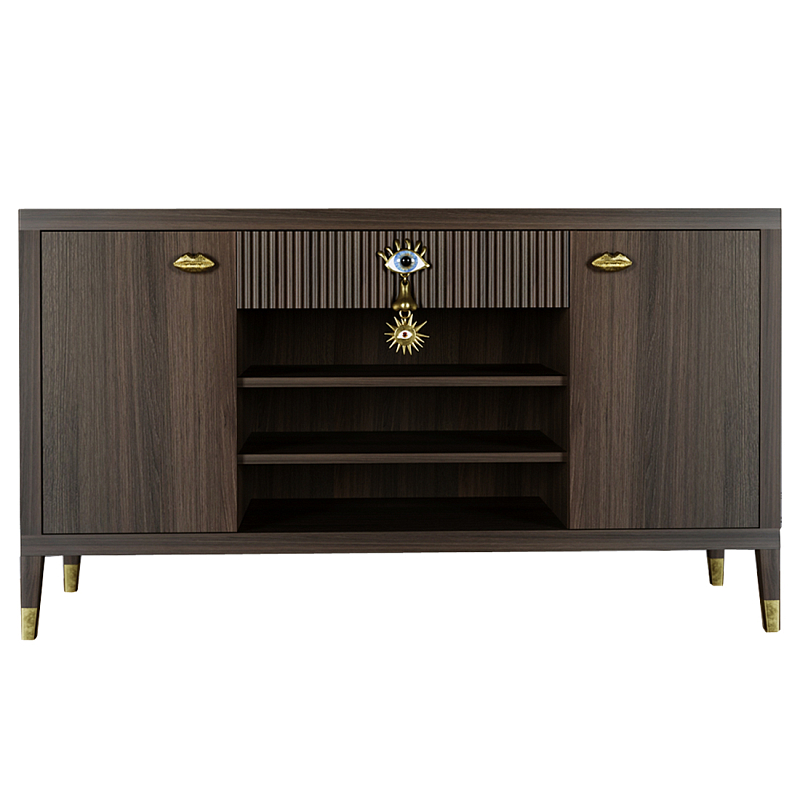 Комод-буфет Elsa Dreams Walnut с открытыми полками Орех Комод-буфет Elsa Dreams Walnut с открытыми полками Орех в Уфе | Loft Concept