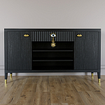 Комод-буфет Elsa Dreams Black с открытыми полками   варинант исполнения - 6 | Loft Concept в Уфе
