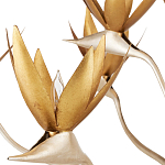 Люстра с плафонами в виде цветов Golden Bird of Paradise варинант исполнения - 1 | Loft Concept в Уфе