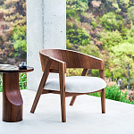 Приставной столик из массива дерева Walnut варинант исполнения - 10 | Loft Concept в Уфе