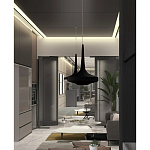 Подвесной вязаный черный светильник «Лампа Марракеша» варинант исполнения - 4 | Loft Concept в Уфе