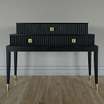 Премиальная Консоль с тремя ящиками Elsa Dreams Black варинант исполнения - 3 | Loft Concept в Уфе