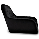 Барный стул вращающийся со спинкой и подлокотниками Douglas Rhombus Черный Велюр варинант исполнения - 2 | Loft Concept в Уфе