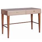 Стол письменный из массива бука с 2-мя ящиками бежевый Wenge Light варинант исполнения - 1 | Loft Concept в Уфе