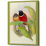 Постер на холсте с изображением птиц Blooming Birds Poster варинант исполнения - 6 | Loft Concept в Уфе