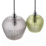 Подвесной светильник каскадный с 2-мя рельефными плафонами Cascade with Relief Lampshades варинант исполнения - 4 | Loft Concept в Уфе