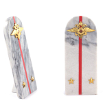 Сувенир Погон МВД из натурального камня мрамор Souvenir Epaulets варинант исполнения - 2 | Loft Concept в Уфе