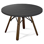 Стол журнальный c круглой столешницей на четырех коричневых ножках Charm Coffee Table варинант исполнения - 1 | Loft Concept в Уфе