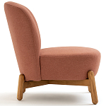 Кресло на деревянных ножках Olguin Pink Chair варинант исполнения - 3 | Loft Concept в Уфе