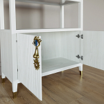 Стеллаж со стеклянными полками Elsa Dreams White варинант исполнения - 4 | Loft Concept в Уфе