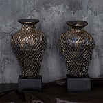 Вазы «Парные» на деревянных основаниях варинант исполнения - 1 | Loft Concept в Уфе