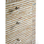 Тумбочка прикроватная Bogense Bone Inlay Bedside Beige варинант исполнения - 3 | Loft Concept в Уфе