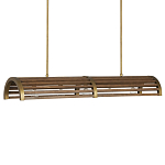 Люстра линейная полукруглой формы Wooden Horseshoe варинант исполнения - 4 | Loft Concept в Уфе