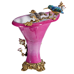 Ваза розового цвета из фарфора с птичкми и цветущими ветвями Garden of Eden варинант исполнения - 2 | Loft Concept в Уфе