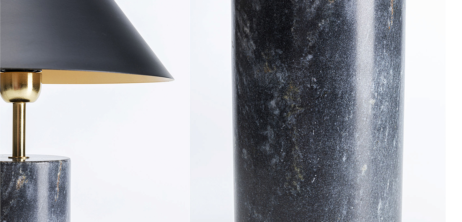 Настольная лампа из темно-синего мрамора - Loft-Concept в Уфе
