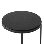 Кофейный столик круглый чёрный Compact Loft варинант исполнения - 3 | Loft Concept в Уфе