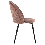 Мягкий стул в велюре пыльно-розового цвета Miruna Chair варинант исполнения - 5 | Loft Concept в Уфе