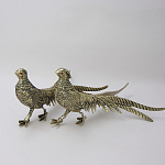 Статуэтка бронзовая пара Фазаны золотые Bronze Birds варинант исполнения - 1 | Loft Concept в Уфе