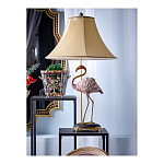 Настольная лампа с абажуром Розовый Фламинго Porcelain Flamingo Lamp варинант исполнения - 2 | Loft Concept в Уфе