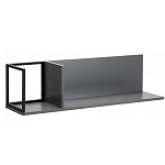 Полка навесная открытая цвета графит Strict Lines  варинант исполнения - 1 | Loft Concept в Уфе