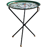 Круглый приставной столик складной Chinoiserie Blooming Garden Side Table варинант исполнения - 1 | Loft Concept в Уфе