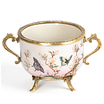 Фарфоровая чаша с бронзовыми элементами Eden Garden варинант исполнения - 1 | Loft Concept в Уфе